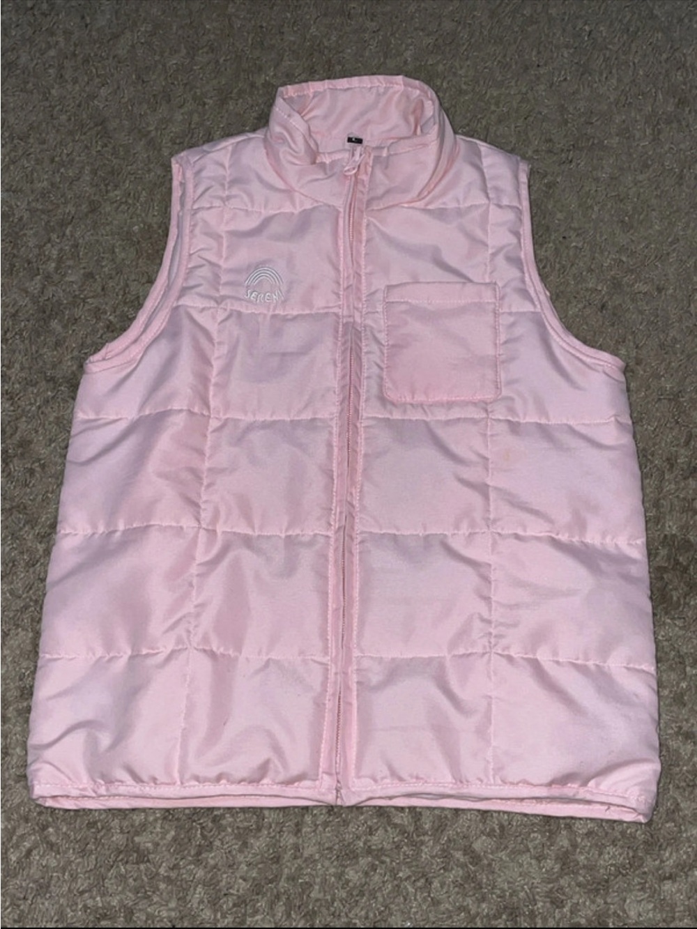 Sereni pink zip up calming weighted kids vest
